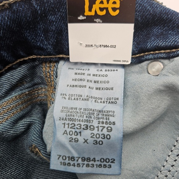 Lee Colton Carpenter Jeans Men's 29x30 Loose Fit Dark Wash Denim Pants NWT - Picture 6 of 8
